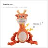dog chew toys plush sound toys grinding teeth resistant to bite interactive pet dog toys - Deer human armour