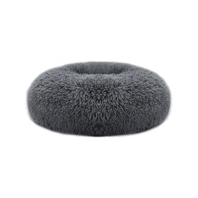 Soft Warm Puppy Cat Bed Dog Cozy Nest for S/M Dog - Dark Gray - O/S