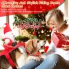 Pet Christmas Costumes Red Winter Coat for Dog Riding Santa Claus with Bell Clothes New Year Outfit Cosplay Costumes Party Dress Up For Cats - XL