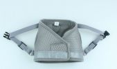 Pet Universal Harness with Leash Set Escape Proof Dog and Cat Harnesses Adjustable Reflective Soft Mesh Corduroy - gray