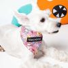 Touchdog 'Bad-to-the-Bone' Polka Patterned Fashionable Velcro Bandana - Green - Large