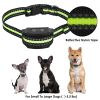 Anti-Bark Dog Collar IP67 Waterproof Beep Electric Shock Rechargeable - Black