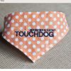 Touchdog 'Bad-to-the-Bone' Polka Patterned Fashionable Velcro Bandana - Orange - Medium