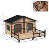 Dog House- Natural Wood - as picture